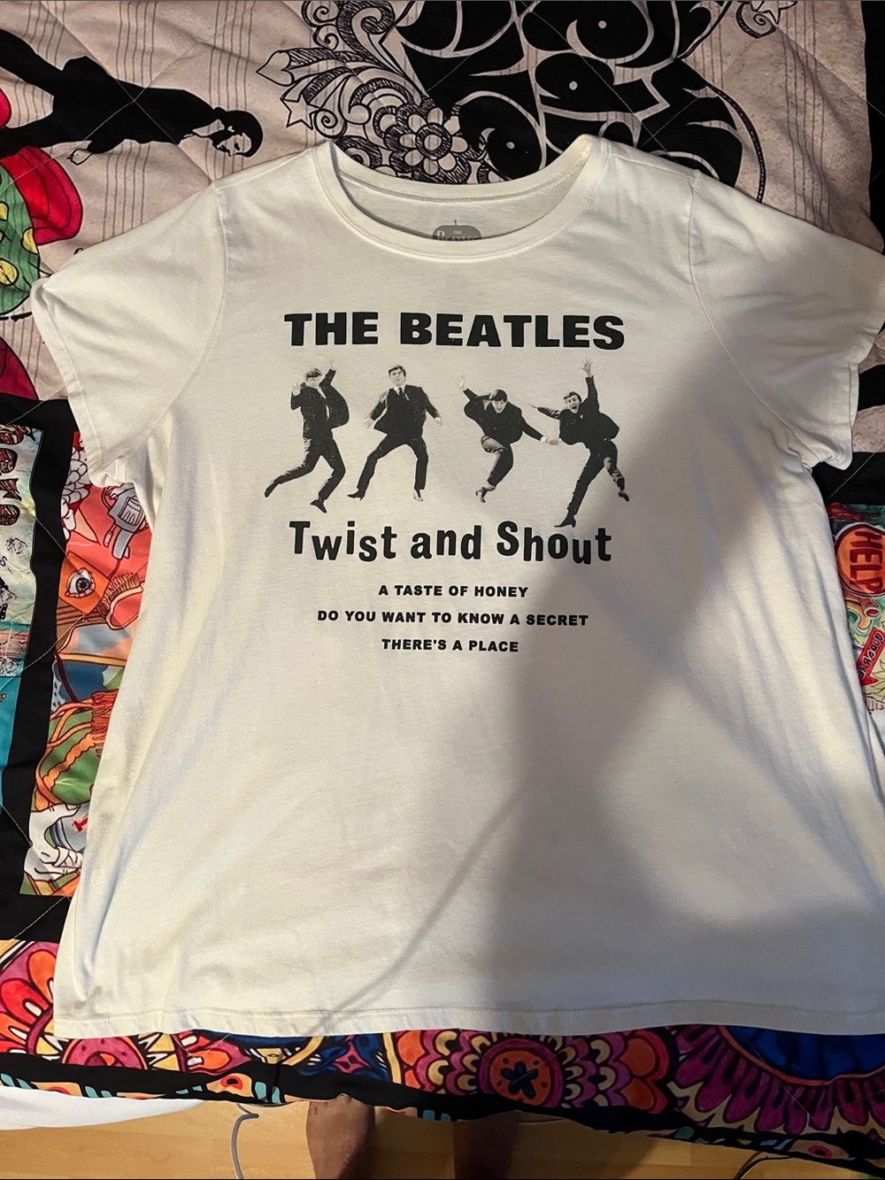 The Beatles White Kids 'Twist and Shout' Graphic Tee